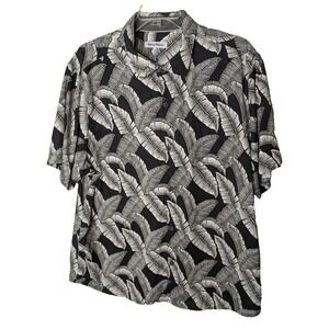 Tommy Bahama Vintage‎ Mens Short Sleeve Hawaiian Camp Shirt 2XL Floral Paradise